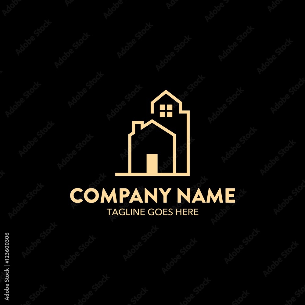 Fototapeta premium House And Real Estate Logo Template