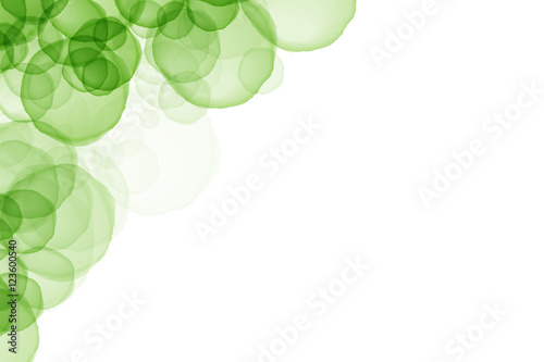 Green circle overlap color abstract background, with copy space