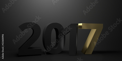 2017 year 3d render