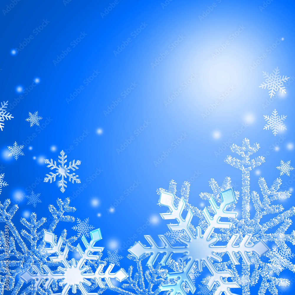 クリスマス 雪の結晶 冬景色 Stock イラスト Adobe Stock