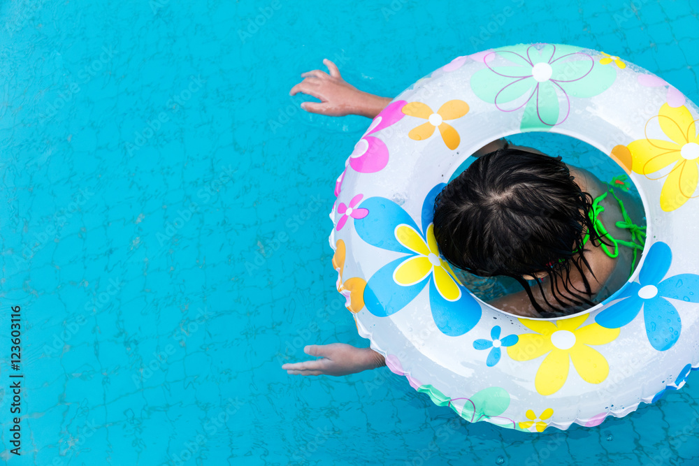 Asian Chinese Little Girls Swimming In The Pool Asian Chinese Little Girls Swimming In The Pool