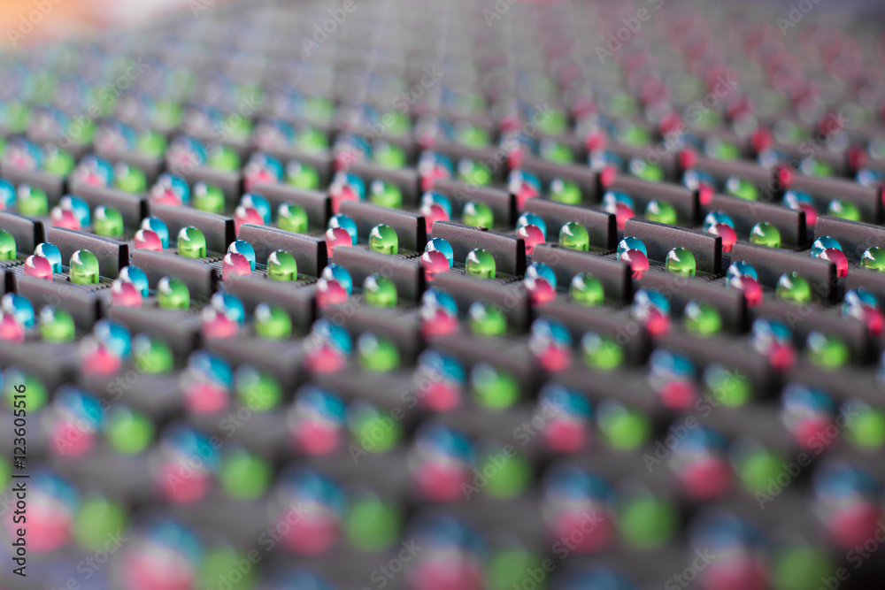 Fototapeta premium LED lamps in electronics.