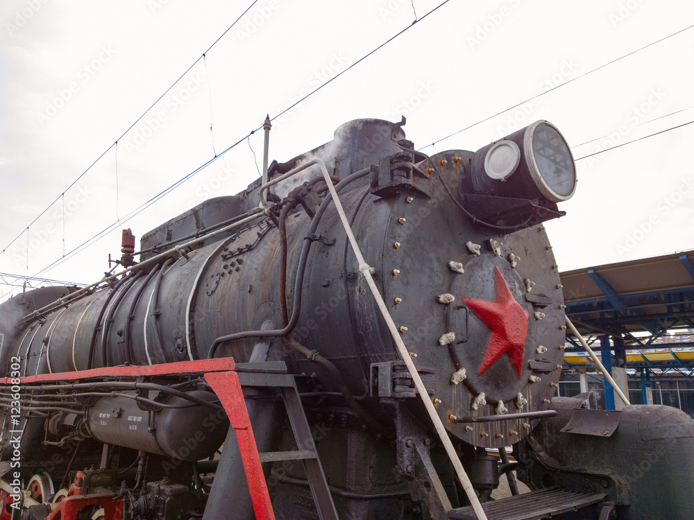 Naklejka premium Locomotive. 