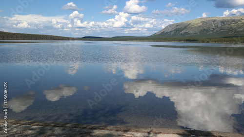 Hibiny mountains above the Arctic circle.Murmansk Region Russia  