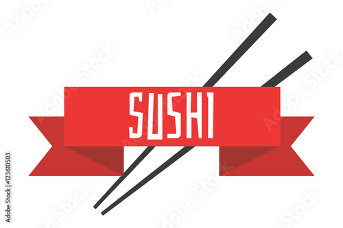 Japanese sushi menu vector illustration template