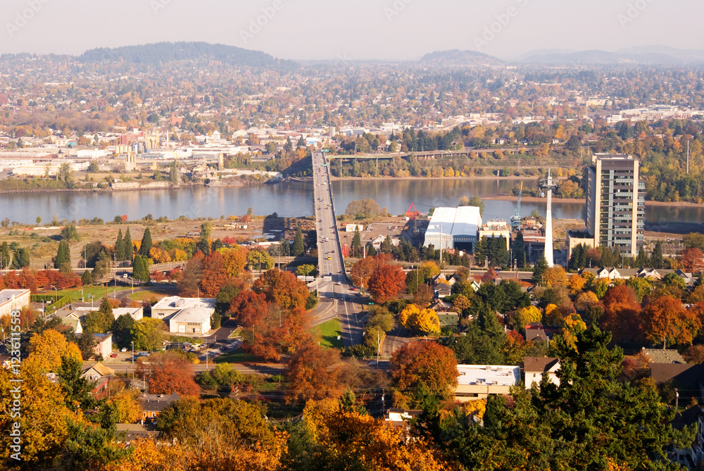 Portland Fall Cityscape