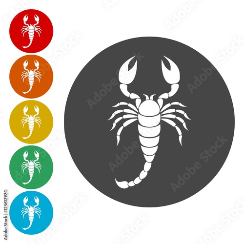 Scorpion icon set