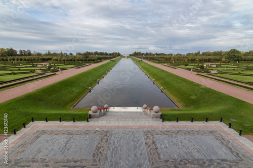 view of the Konstantinovsky park/ views of the Gulf of Finland and Konstantinovsky park from the observation deck of the Konstantinovsky Palace, Sankt-Peterburg, Russia photo