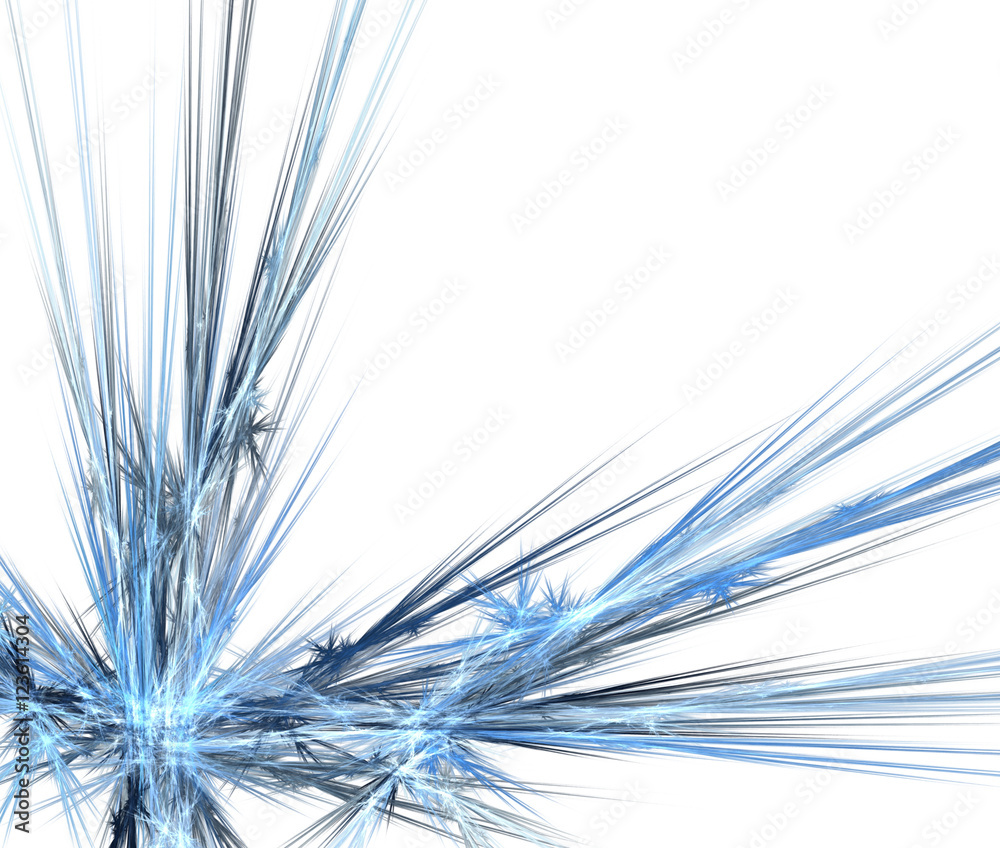 Abstract fractal rotation shape computer-generated image. Fracta