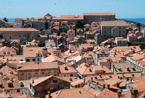 View over the roofs of Dubrovniks old city