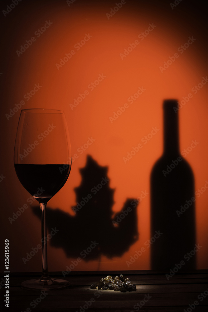 Fototapeta premium Vino y pasas
