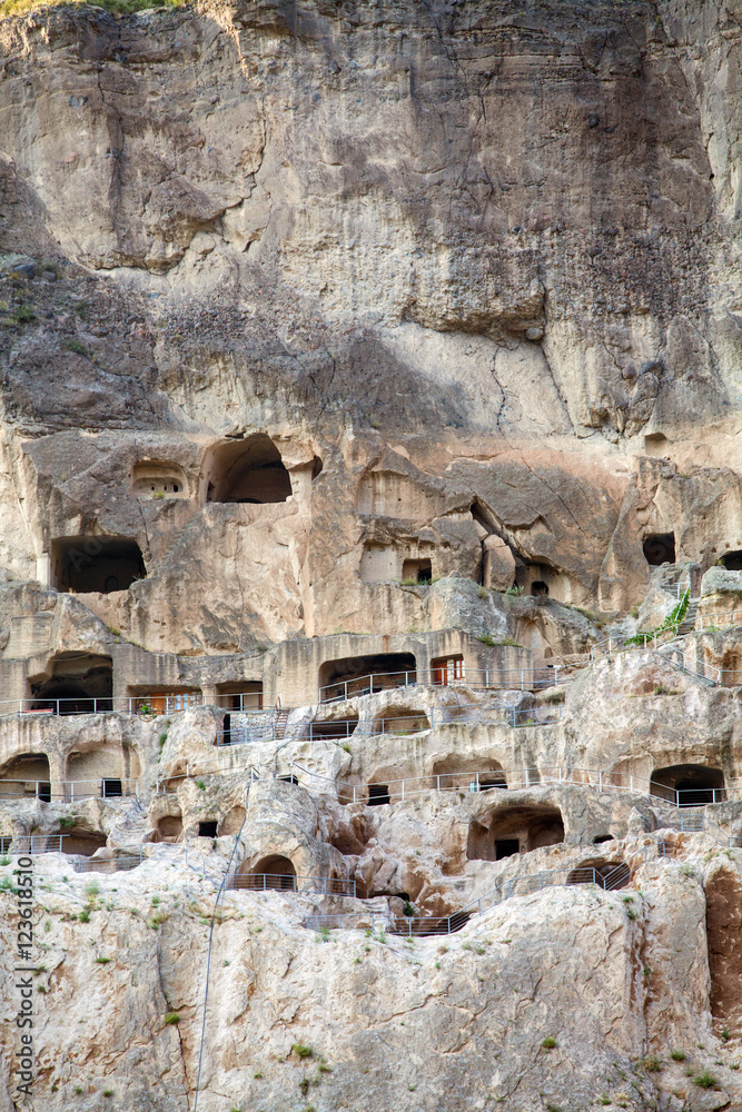Cave dwellings in Vardzia, Georgia