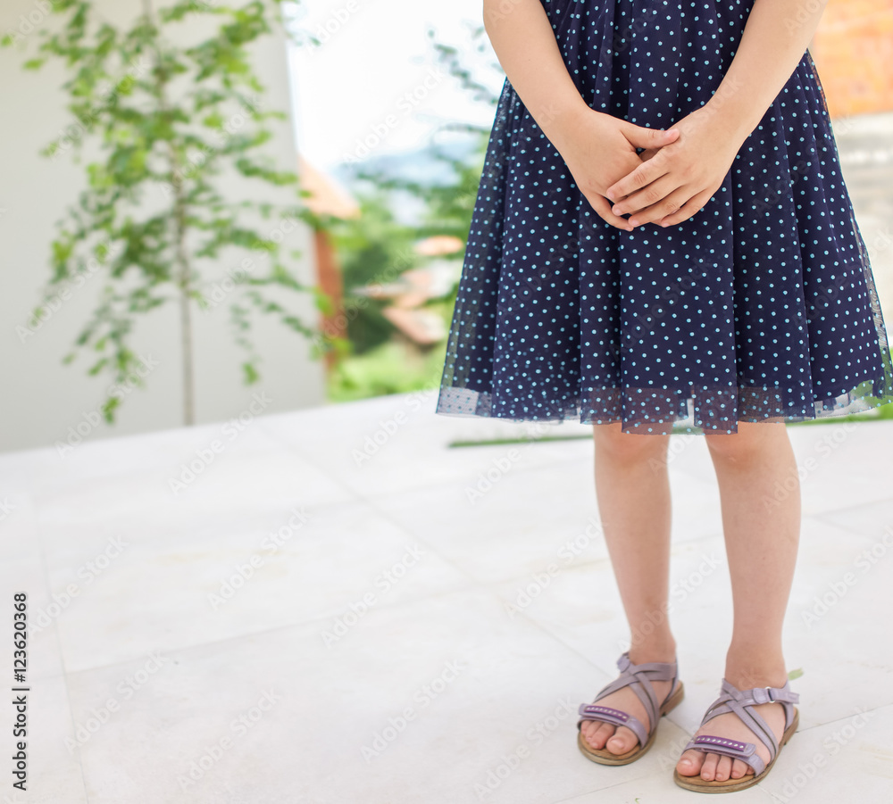 Adorable little girl outdoors Adorable little girl outdoors