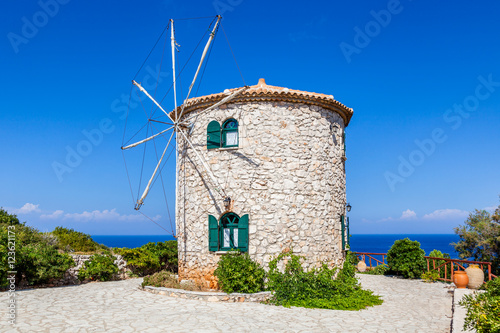 Tradycyjny wiatraczek, wyspa Zakynthos, Grecja