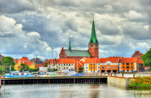 View of Saint Olaf Church in Helsingor, Denmark