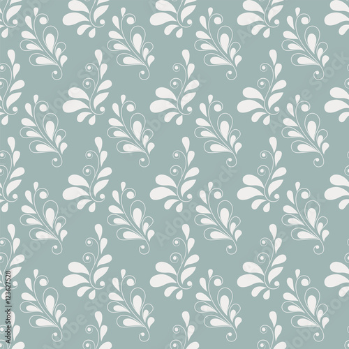 Seamless pattern with floral elements