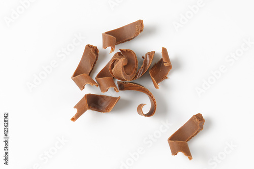 milk chocolate shavings