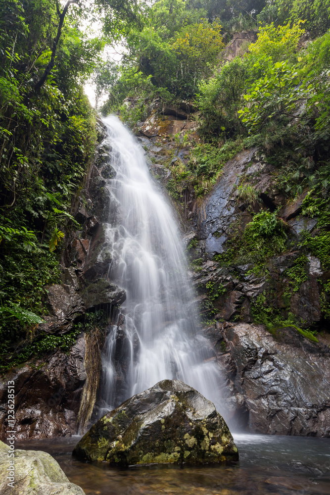 Middle Fall in Ng Tung Chai tail in Tai Mo Shan country park in Hong Kong Middle Fall in Ng Tung Chai tail in Tai Mo Shan country park in Hong Kong