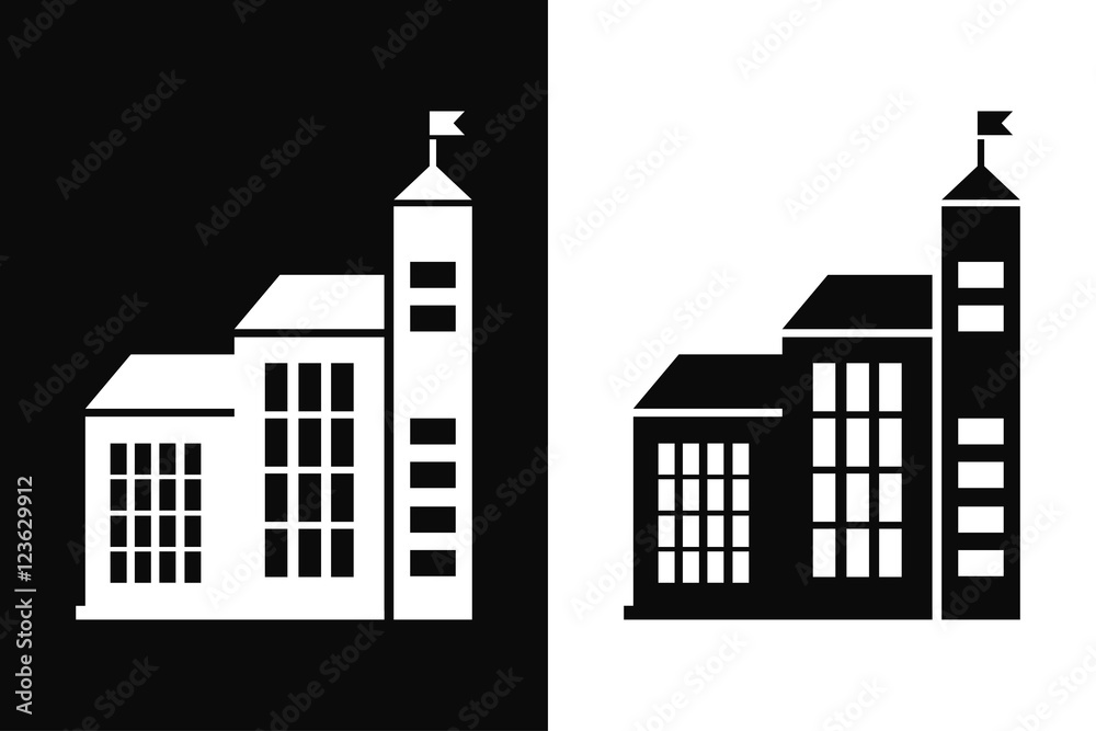 public building vector icon