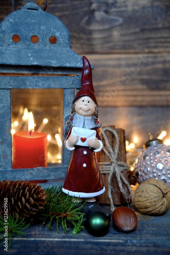 Weihnachtskarte - Mädchen F...