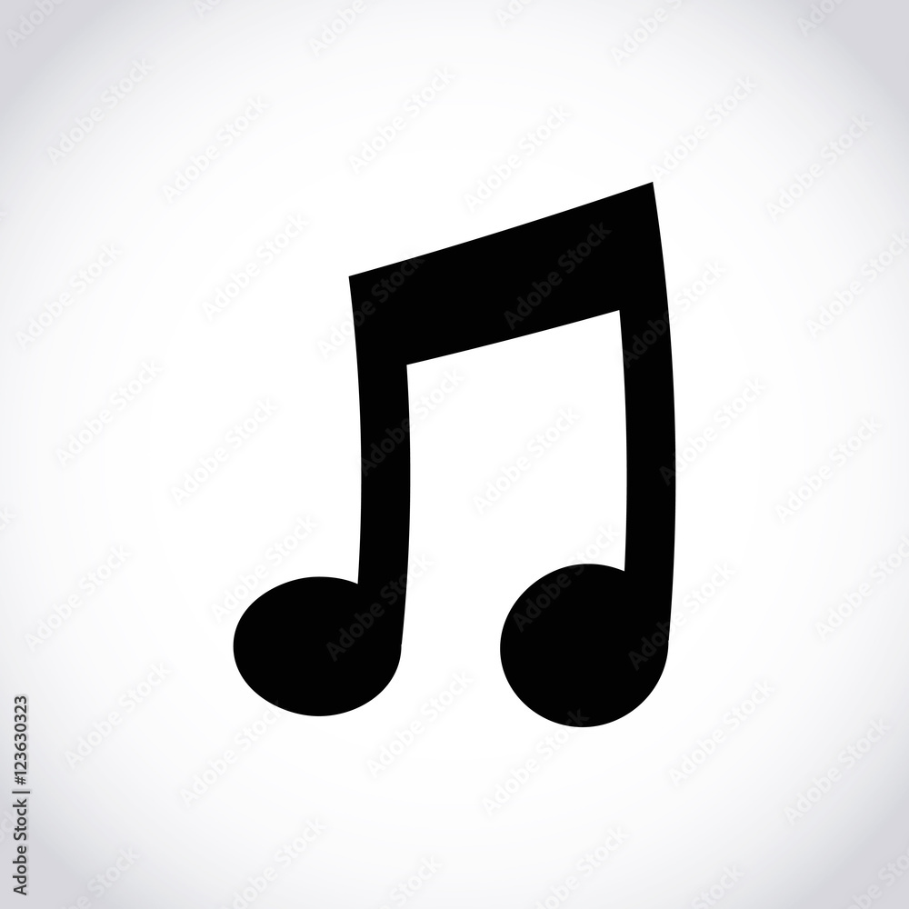 music icon stock vector illustration flat design music icon stock vector illustration flat design