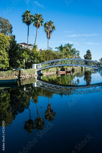 Venice Beach Canals neighbourhood near Los angeles ,California.