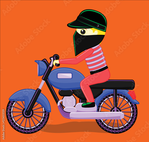 Robber on Bike