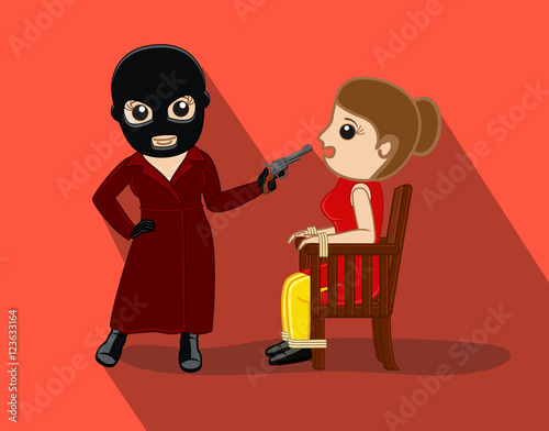Female Kidnaper Capture a Lady