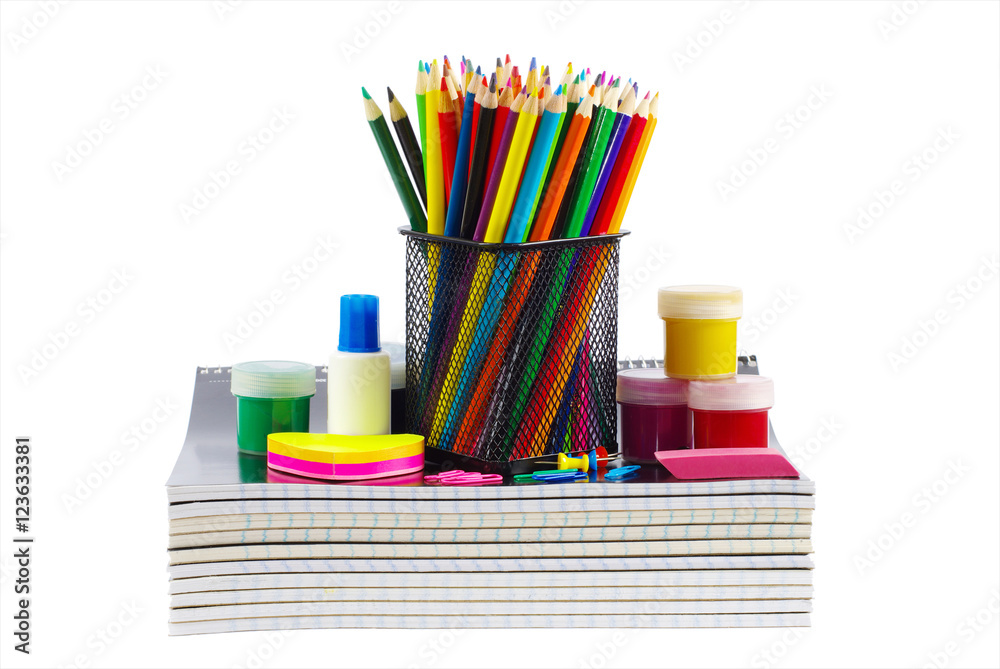 Obraz premium stationery and notebooks