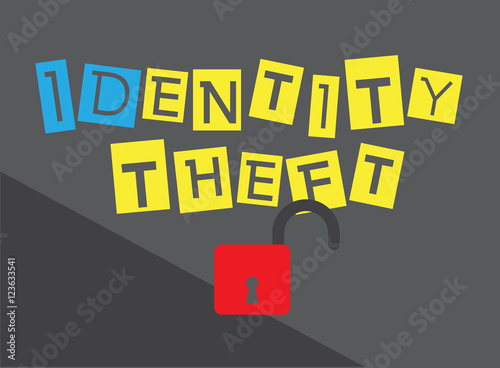 Protect Your Identity from Theft Vector Concept