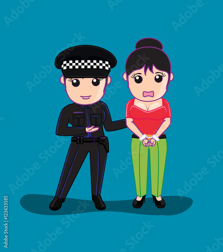 Lady Police Arrested a Woman