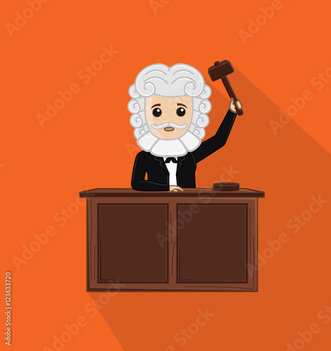 Judge Holding a Hammer