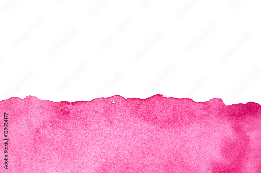 pink watercolor on paper