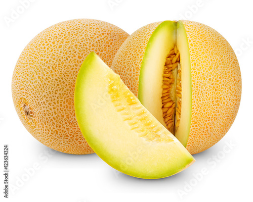 melon isolated on white