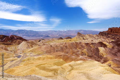 Famous Zabriskie Point in Death Valley National Park