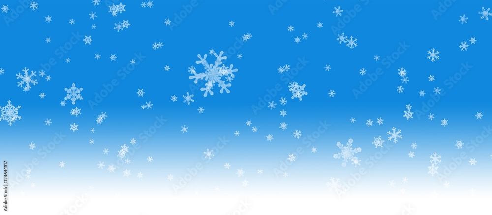 Christmas blue background with snow
Christmas blue background with snow