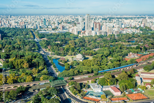 Palermo gardens in Buenos Aires, Argentina. photo