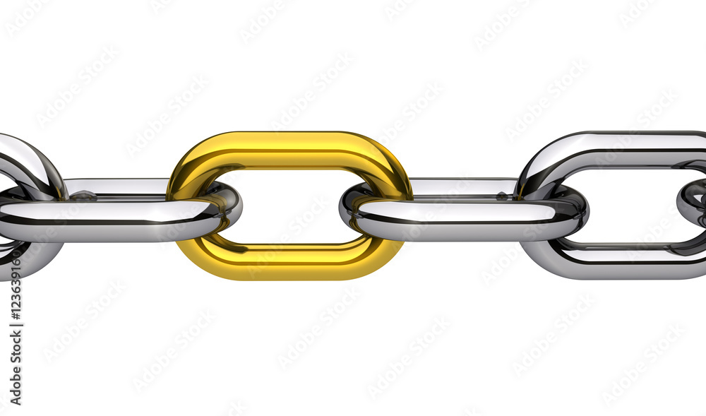 Obraz premium Chain With Gold Link