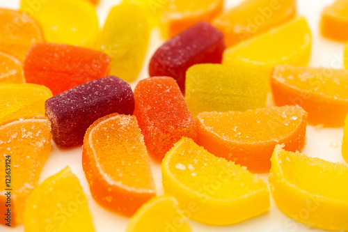 Color fruit jelly candies 