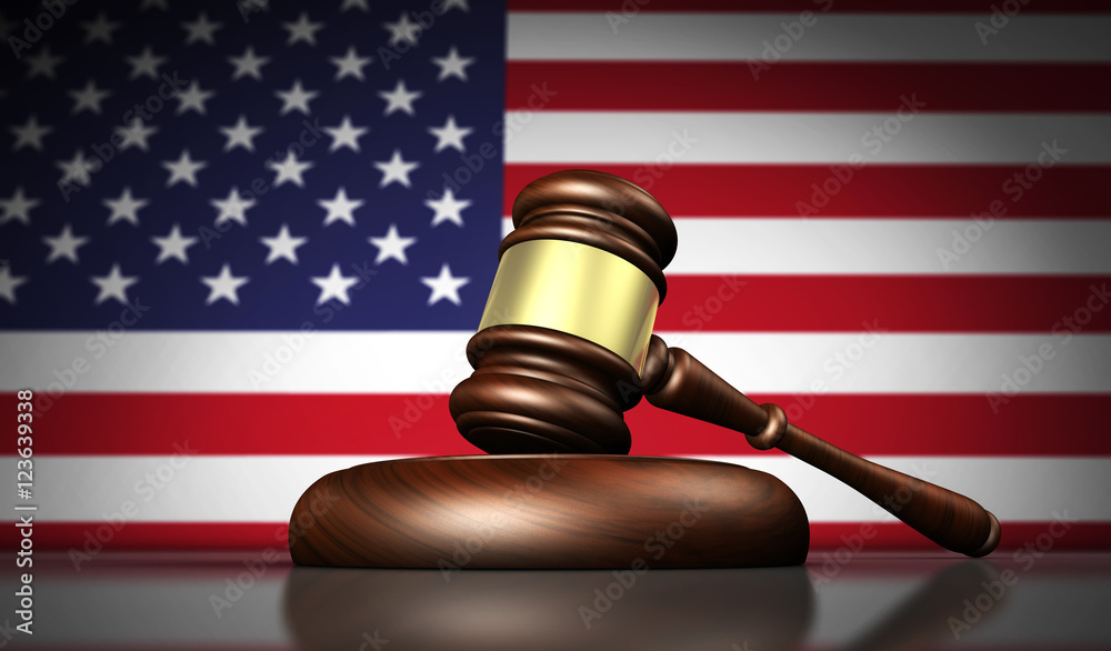 USA Law And American Justice Concept