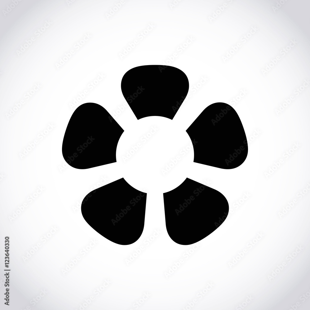 flower icon stock vector illustration flat design flower icon stock vector illustration flat design
