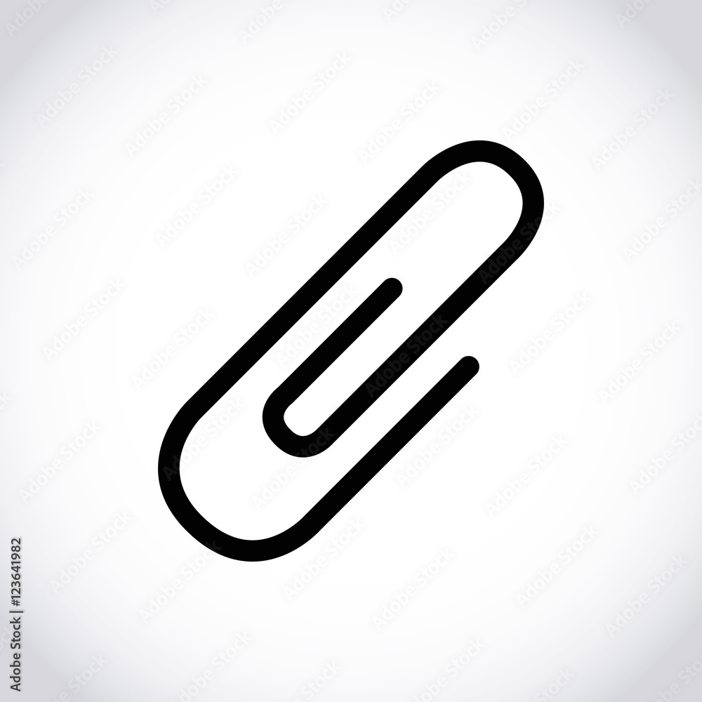 paper clip icon stock vector illustration flat design paper clip icon stock vector illustration flat design
