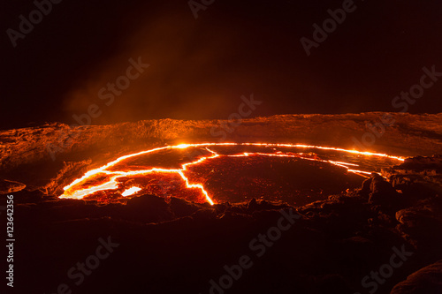 Eruption of Volcano Erta Ale, Ethiopia