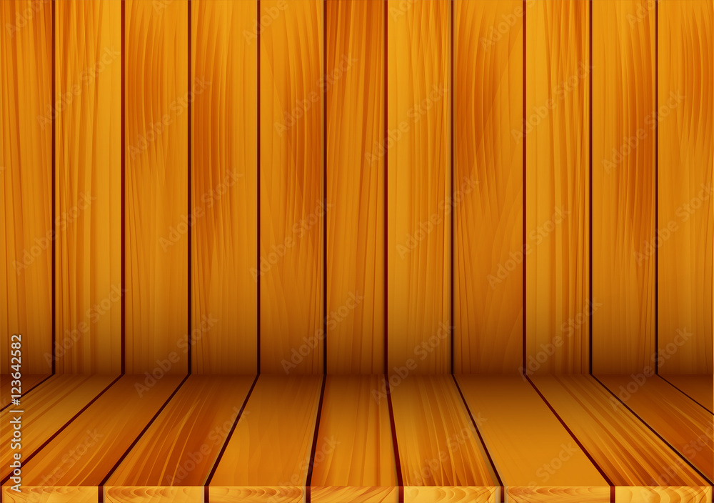 Naklejka premium Vector wooden texture background