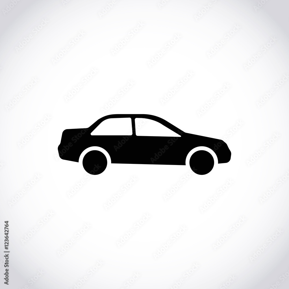 car icon stock vector illustration flat design