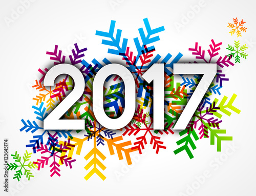 2017 - Flocons colorés