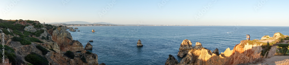 Obraz premium Panoramic view in Algarve, Lagos PT