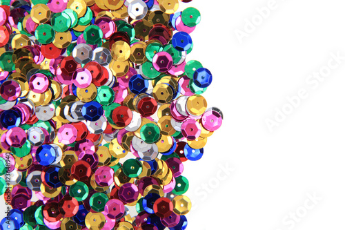 color plastic confetti texture