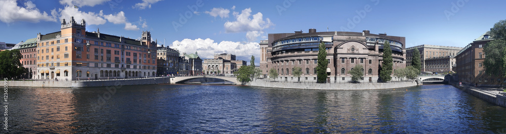The parliament building (Riksdagen) , Stockholm, Sweden