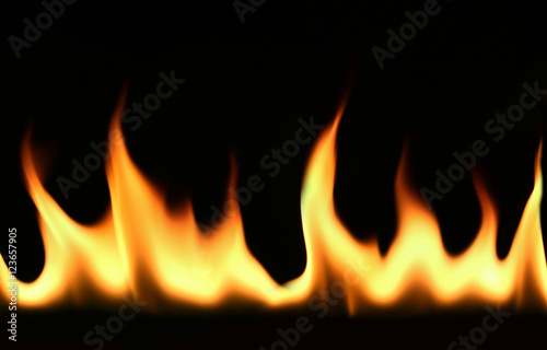 fire,flames isolated in black background.